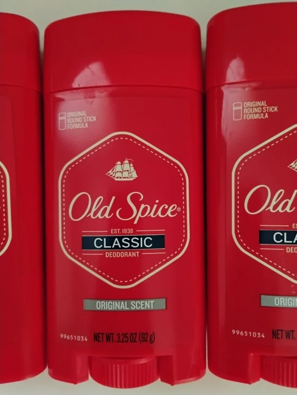 Old Spice Classic Deodorant Stick, Original Scent 3.25 oz (4 PACK)